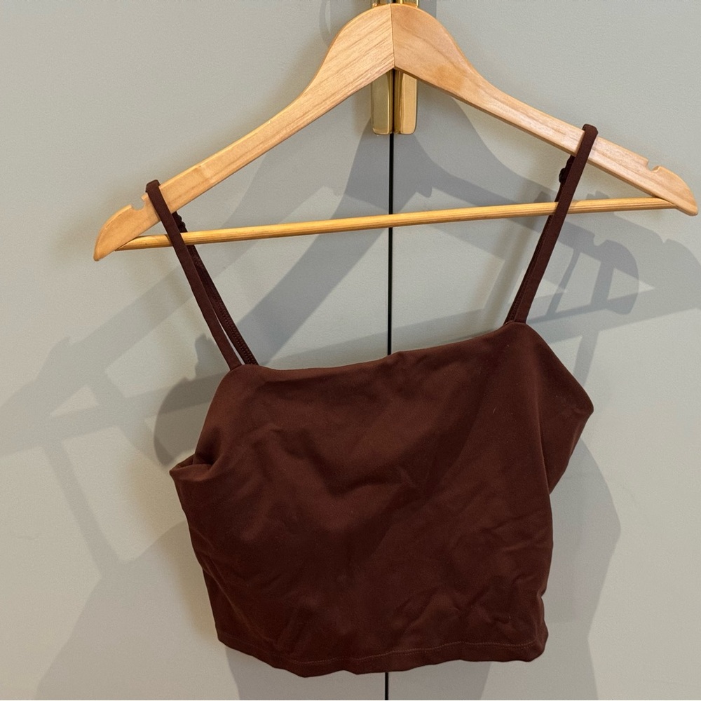 HALLOWEEN SALE Girlfriend Collective Brown Devon Compressive Cami
